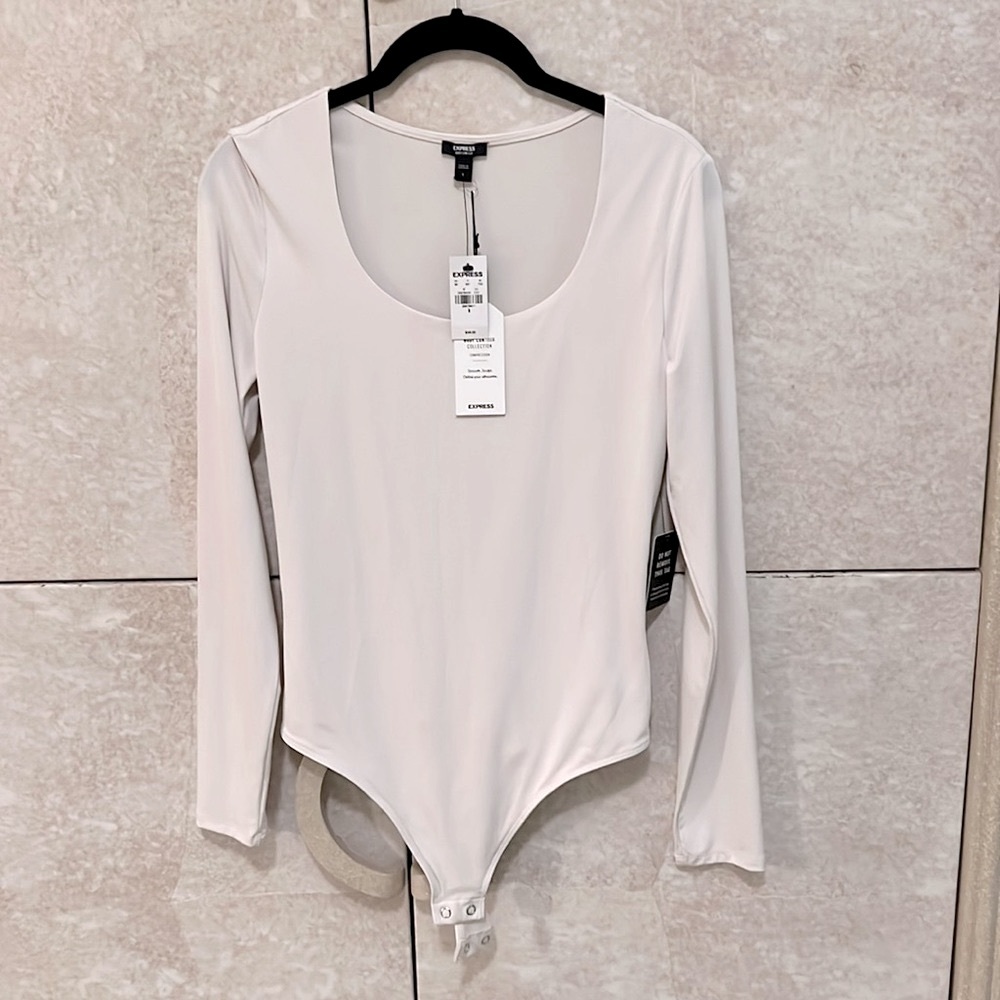 NWT Ivory Express Body Contour Bodysuit size small